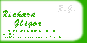 richard gligor business card